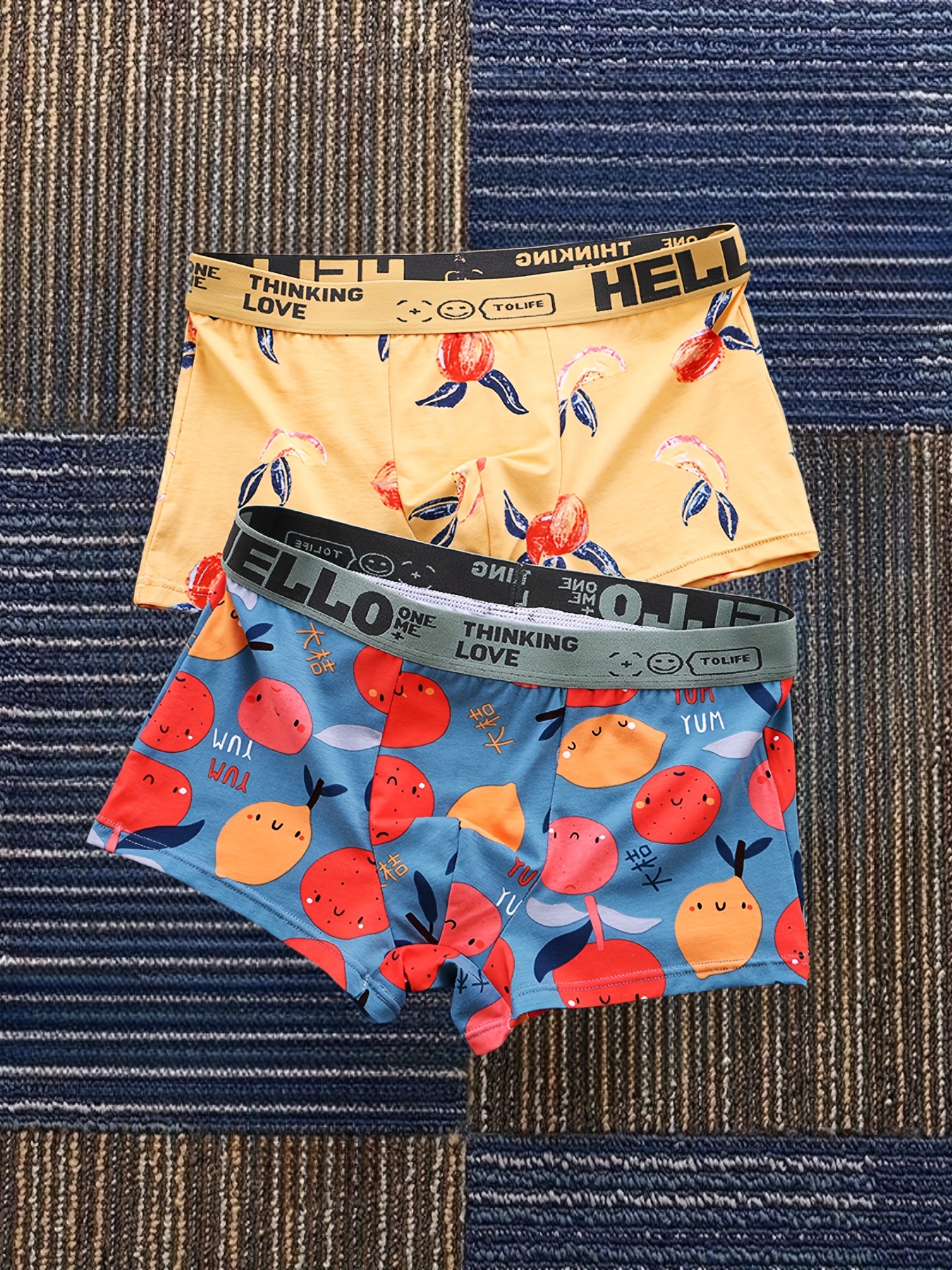 1 set = 2pcs) Free shipping cotton Ladies' Panties + Men's Boxer