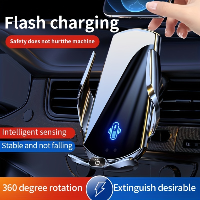 Essager Qi Wireless Charger Car Phone Holder In Car Air Vent - Temu
