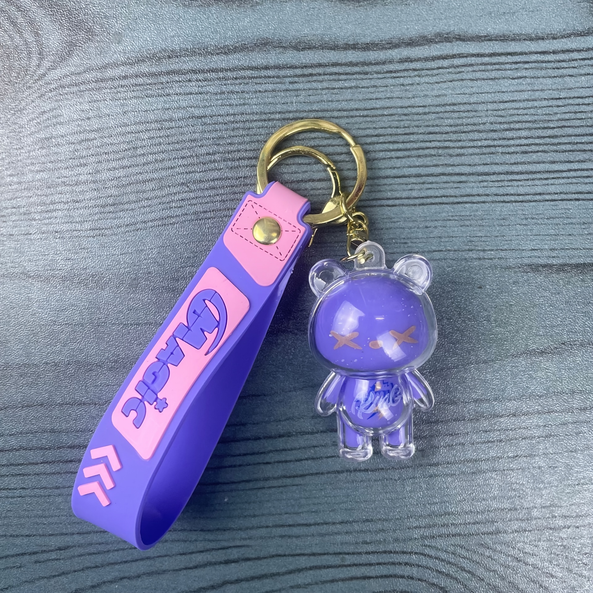 Silicone Cute Bear Keychain, Charm Perfect Gift For Lovers And Toy  Collectors, Unisex - Temu