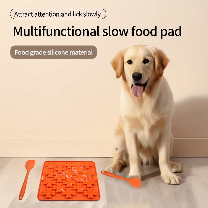 Dog Lick Mat  Non Slip Silicone Snuffle Pad Foldable Dog Slow Feeder  Boredom Anxiety Reducer