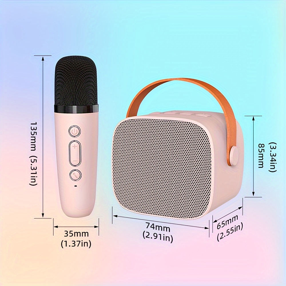K1 Mini Machine Karaoké 1 Microphone Sans Fil Haut parleur - Temu