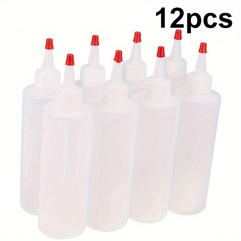 1set 8 Pack 6 Oz Botellas Plástico Exprimibles Tapas Punta - Temu