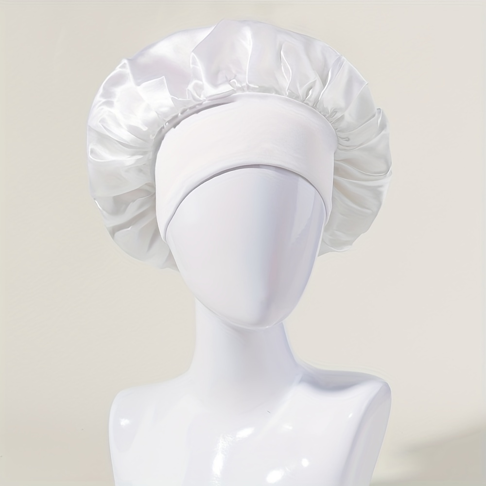 Chapeau De Nuit En Satin Élastique Pour Enfants, Bonnet De Soins  Capillaires, Couvre Tête, Bonnets De Douche À Large Bande Pour La Perte De  Cheveux Du 1,35 €