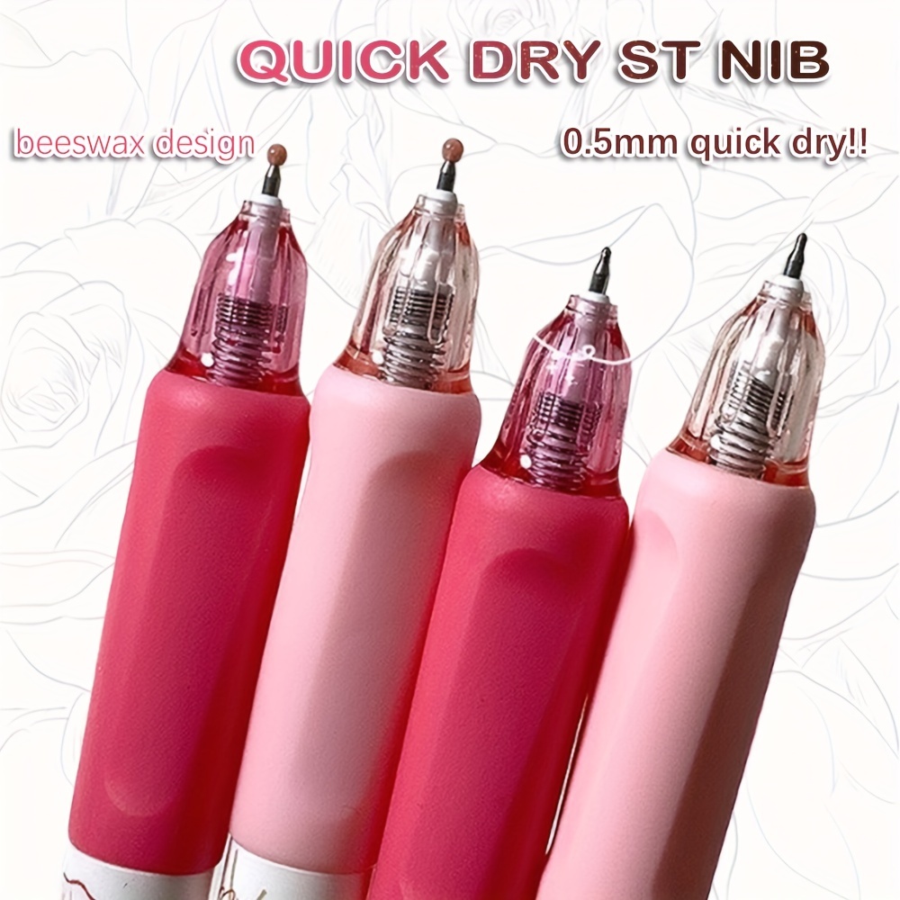 Cute And Stretchable Gel Pens Quick drying Black Ink - Temu