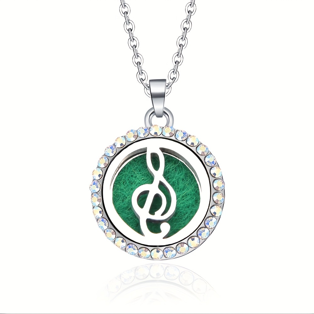 Stainless Steel Locket Necklace Aroma Diffuser Perfume Storage