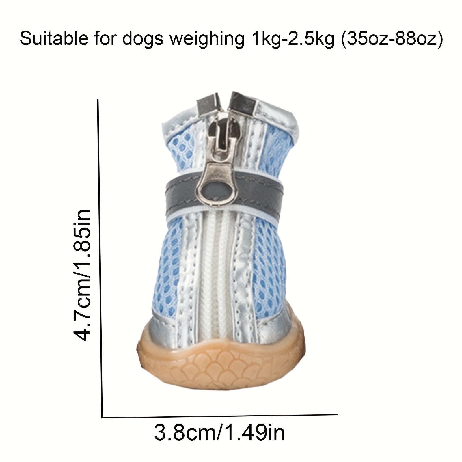 Dog Shoes for Small Dogs Boots, Waterproof Dog Booties Paw Protector for  Outdoor Walking, Puppy Shoes with Reflective Strips Rugged Anti-Slip Sole  for