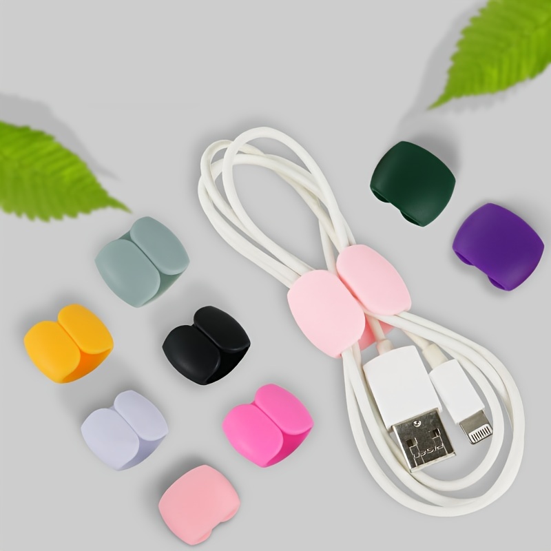 Portable Reusable Cable Clips Charger Cord Organizer - Temu