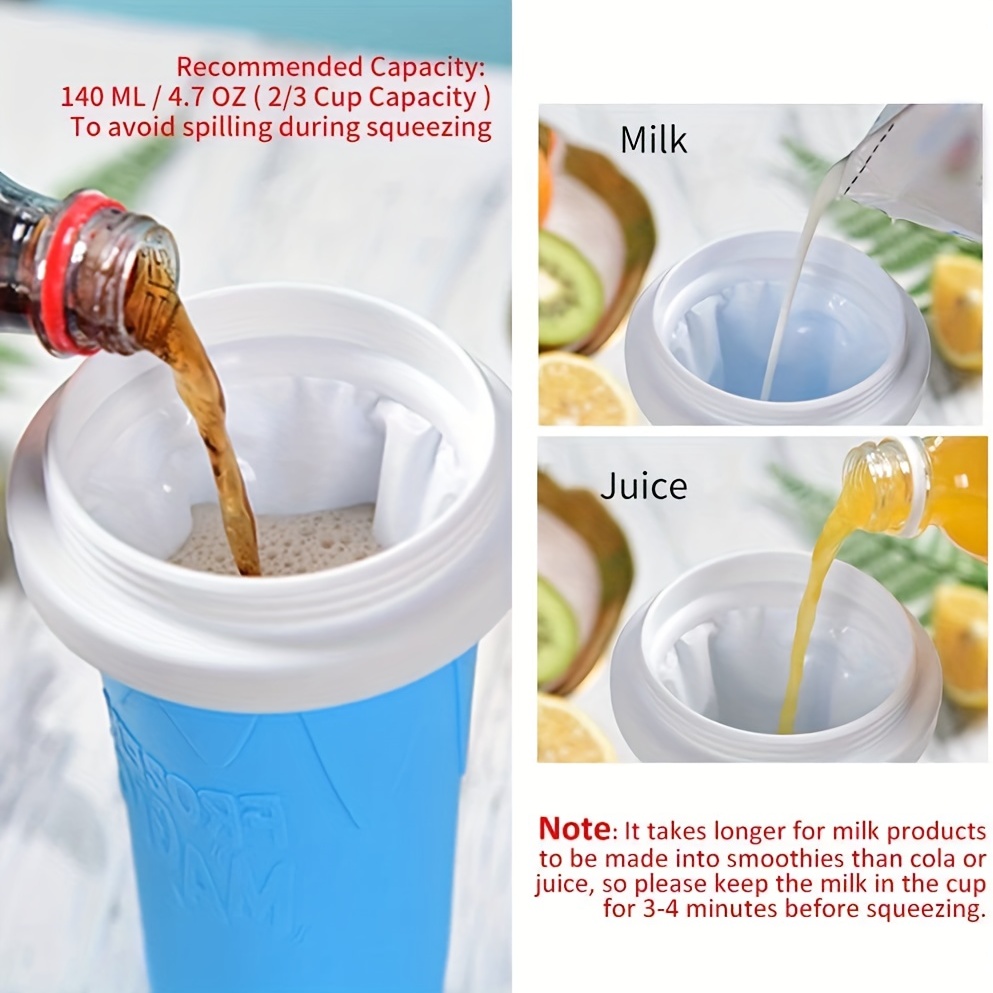 Quick Smoothies Cup Double Insulated Layer Slushie Maker Cup For Juice