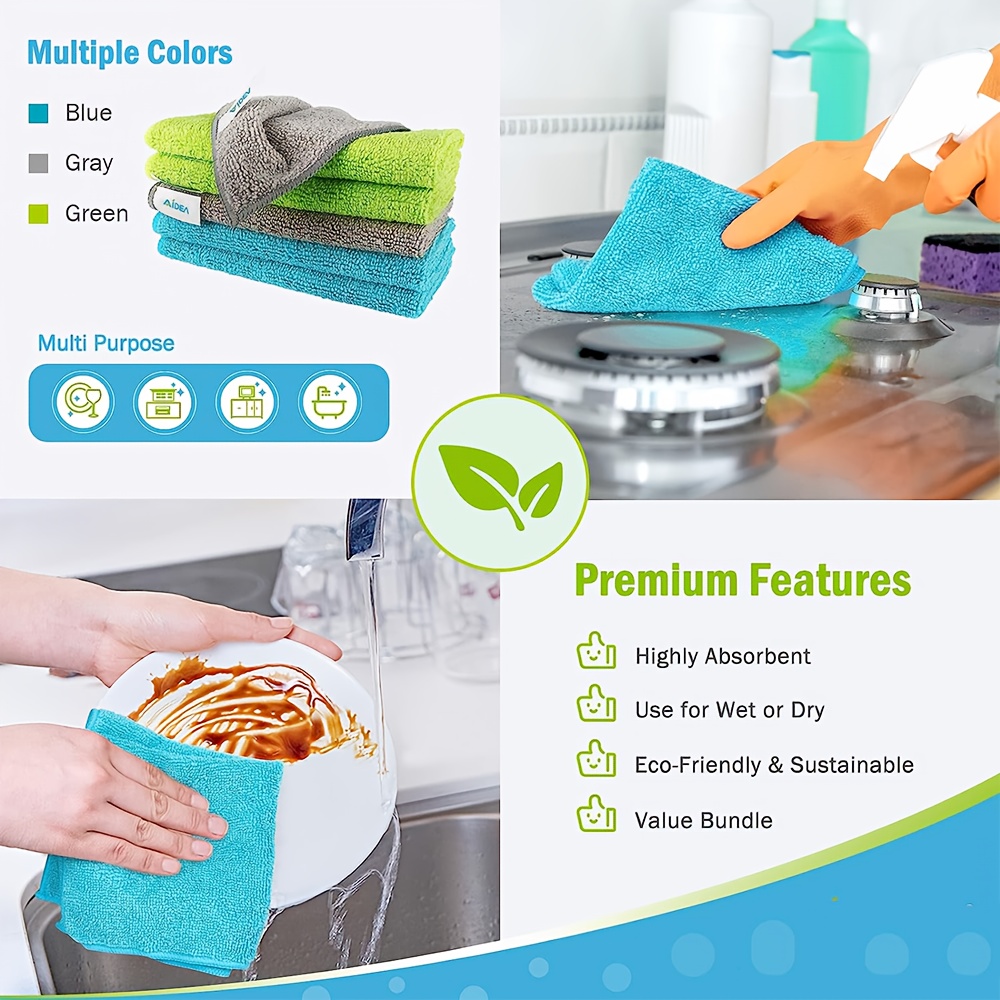 Microfiber Cleaning Cloths Soft Absorbent Microfiber Cloth - Temu