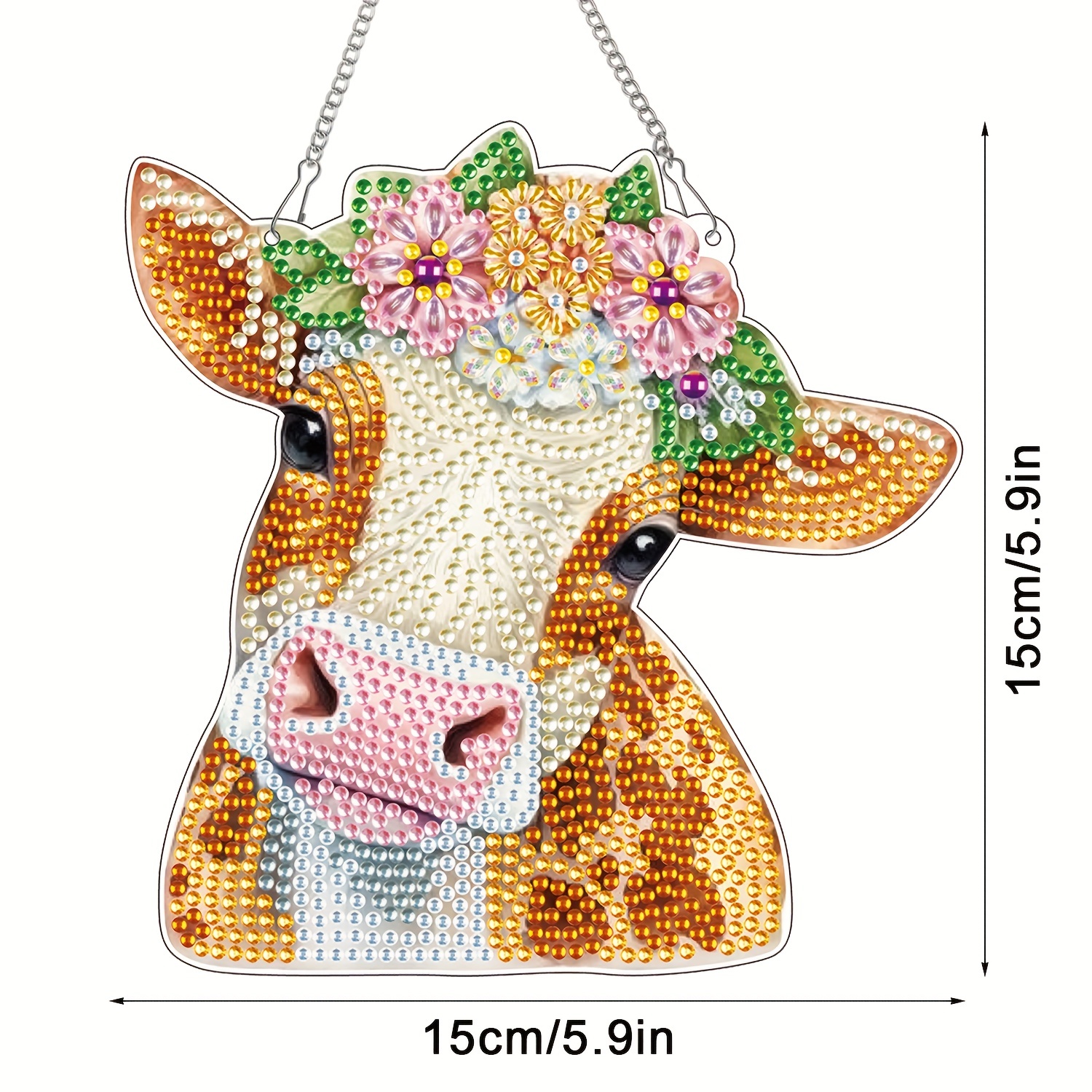 Diamond Painting Kits Hanging Pendant cow Diamond Art - Temu