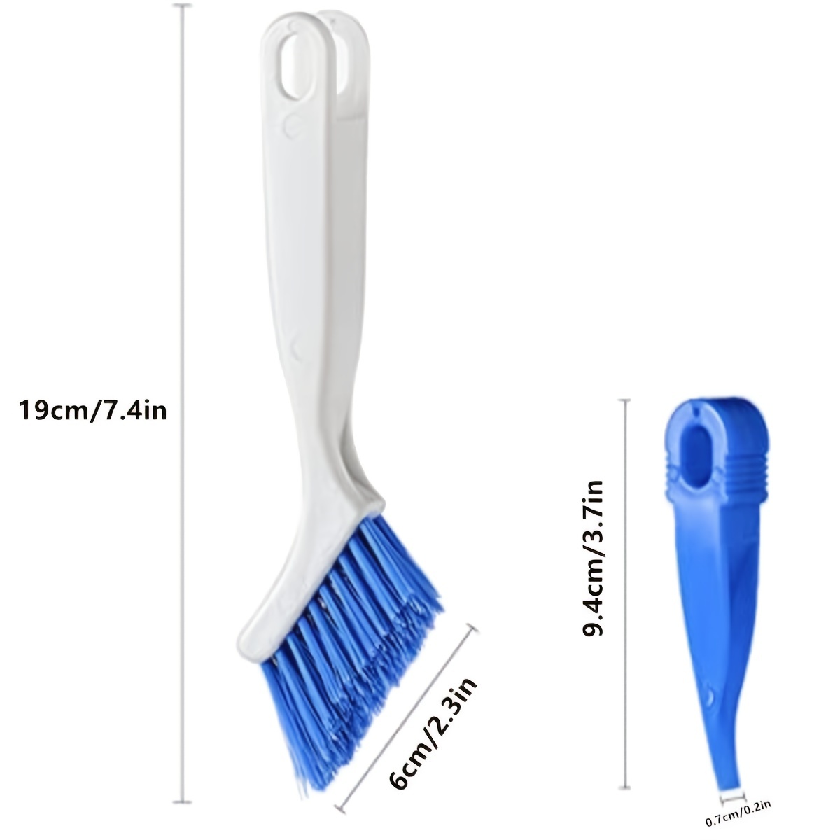 Living & Giving Grout Brush, (4 in 1) Grout Cleaner Brush, Tile Joint Scrub Brush with Handle, Stiff Cleaning Brush for All of The Household Such