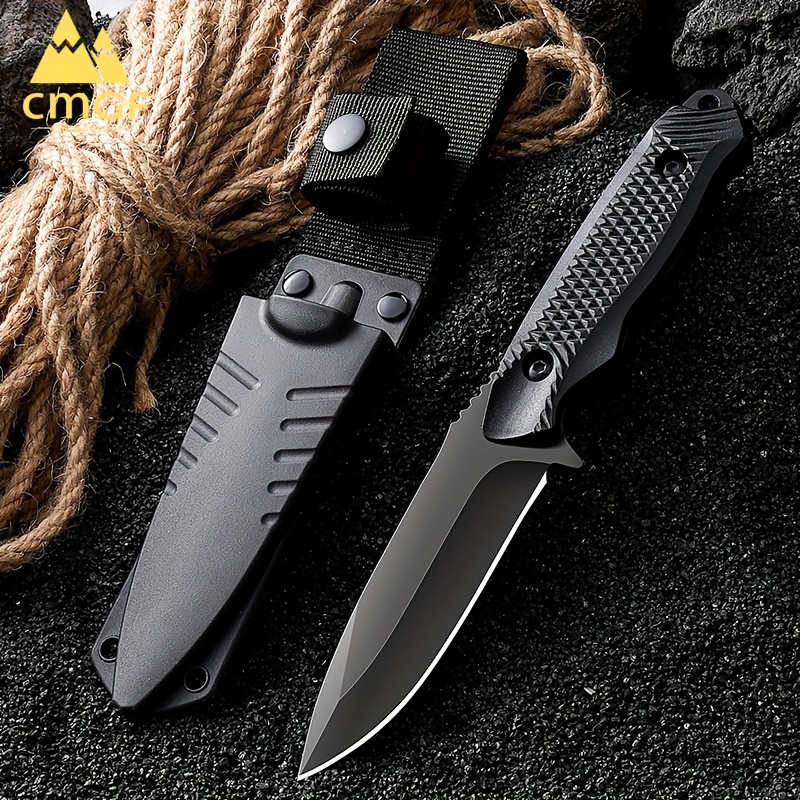 1pc Outdoor Survival Knife With Sheath Perfect For Fishing And Camping  Great Mens Gift - Sports & Outdoors - Temu