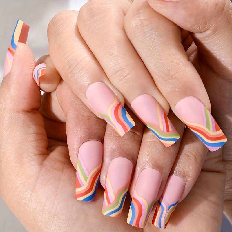 Colorful French Tips