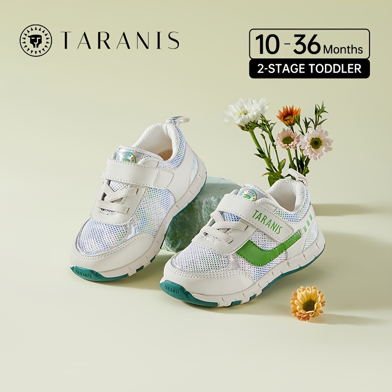 TARANIS Baby Boys Girls Running Shoes Mesh Breathable Lightweight Comfy  Hook And Loop Shoes First Walker Shoes Outdoor Non Slip Walking Sneakers  For
