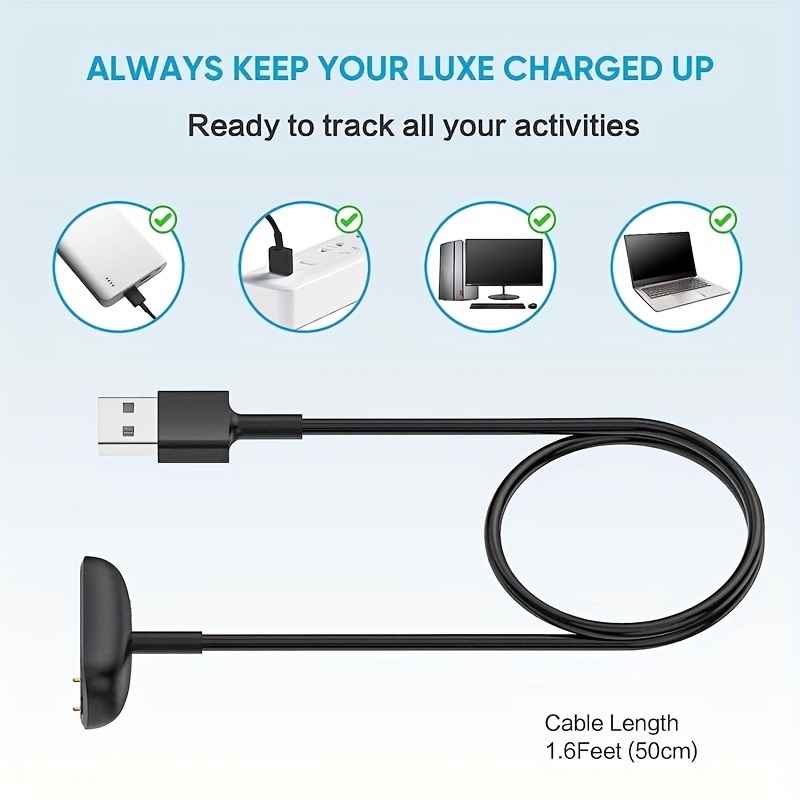 Fitbit Charge5 Luxe 充電ケーブル スマートウォッチ フィットビット USB チャージ5 1m