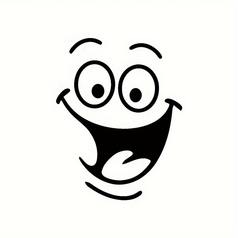 Image of Toilet Face Stickers Add A Bit Of Fun To Your Bathroom. Self-adhesive Toilet Seat Cover Stickers For Bathroom And Restroom Decoration. Toilet Lid Stickers And Home Wall Decals