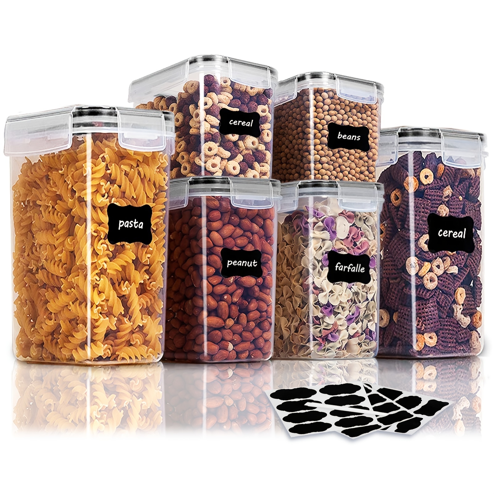 Airtight Food Storage Containers Plastic Bpa Free Pp - Temu