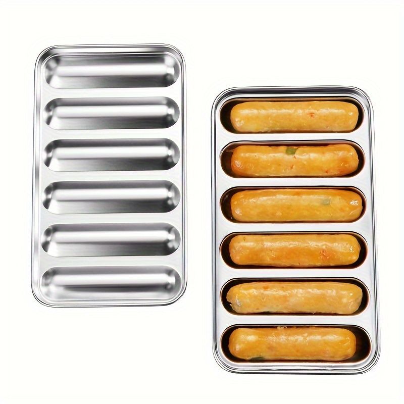 

1pc, Moule À En Acier Inoxydable 304, Moule À Multifonctionnel Pour Hot-dog Rôti, Moule À Pour Supplément Alimentaire de Viande