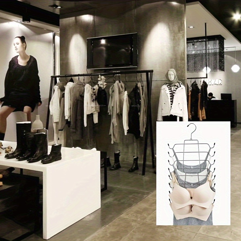 Wall Mounted Underwear Hook And Bra Rack For Garment Store Display