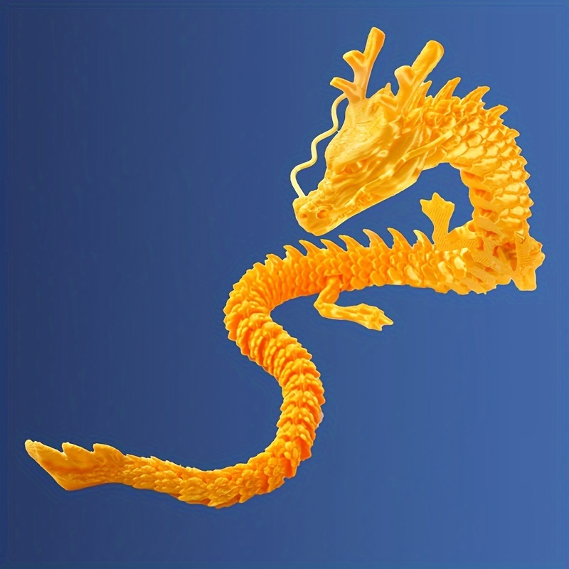 3D Printed Articulated Dragon Chinese Long Flexible Realistic