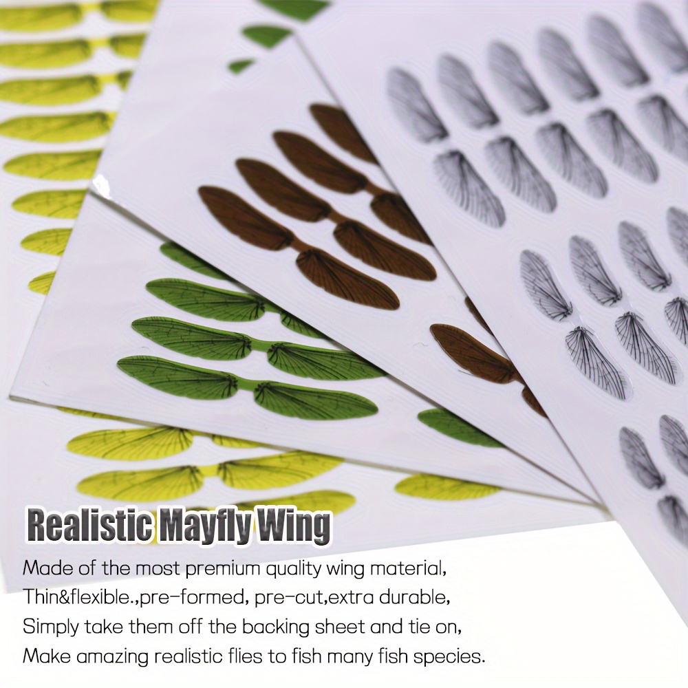 Insect Wings Pre-cut Realistic Fly Wing Synthetic Stonefly Fly Fishing Tying
