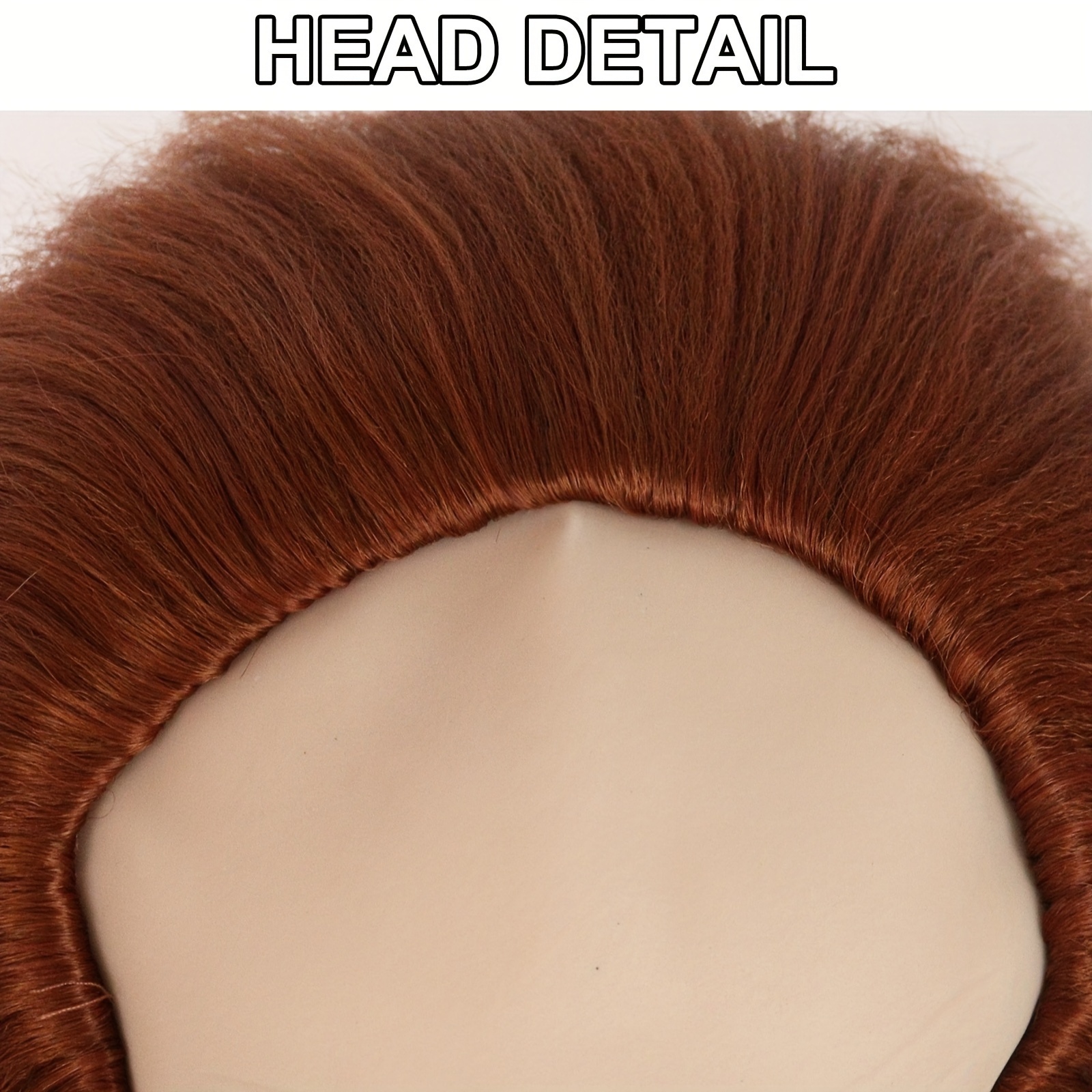 Brown rubber wig sale