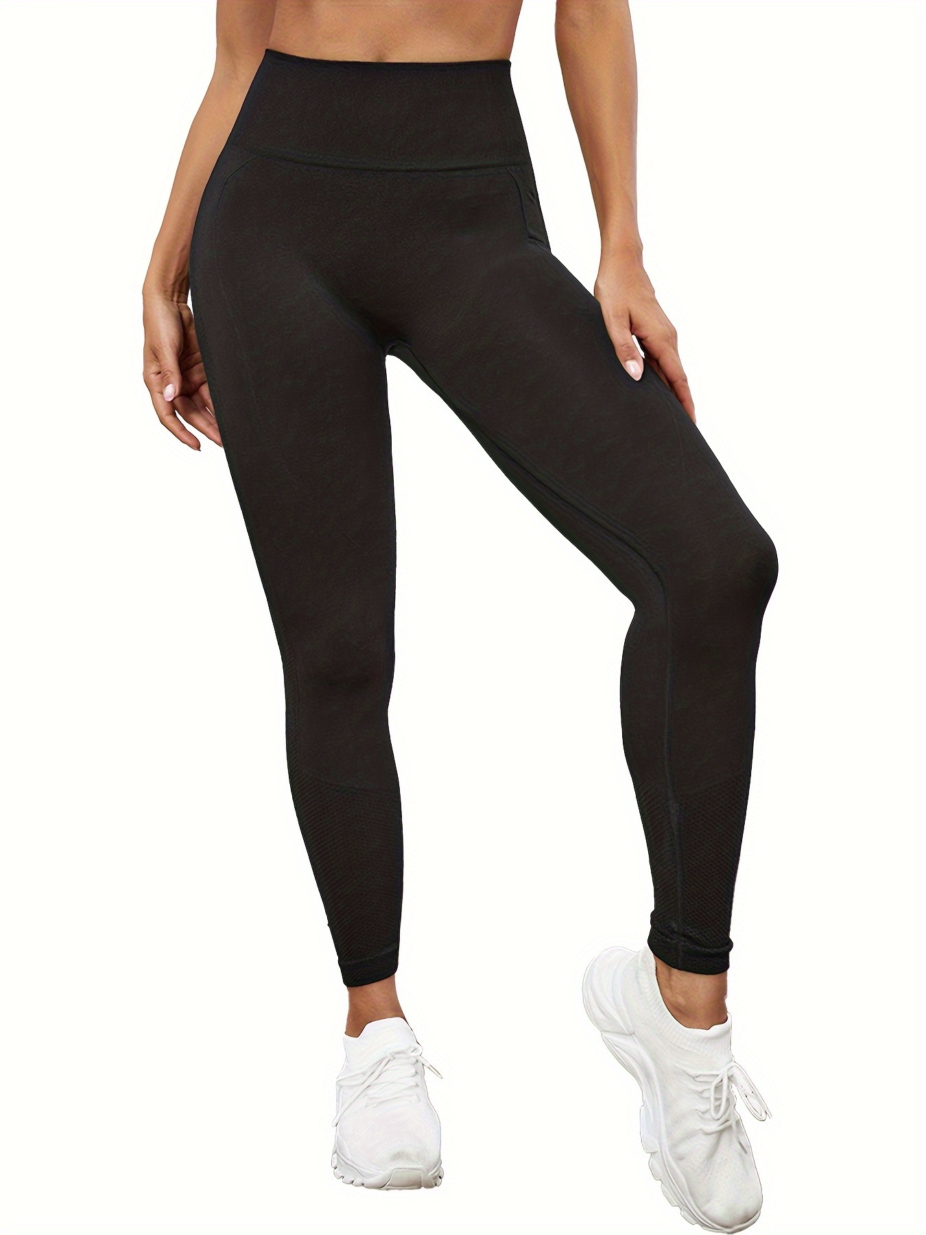 Absorbs Sweat Seamless Top-stitching Sports Leggings