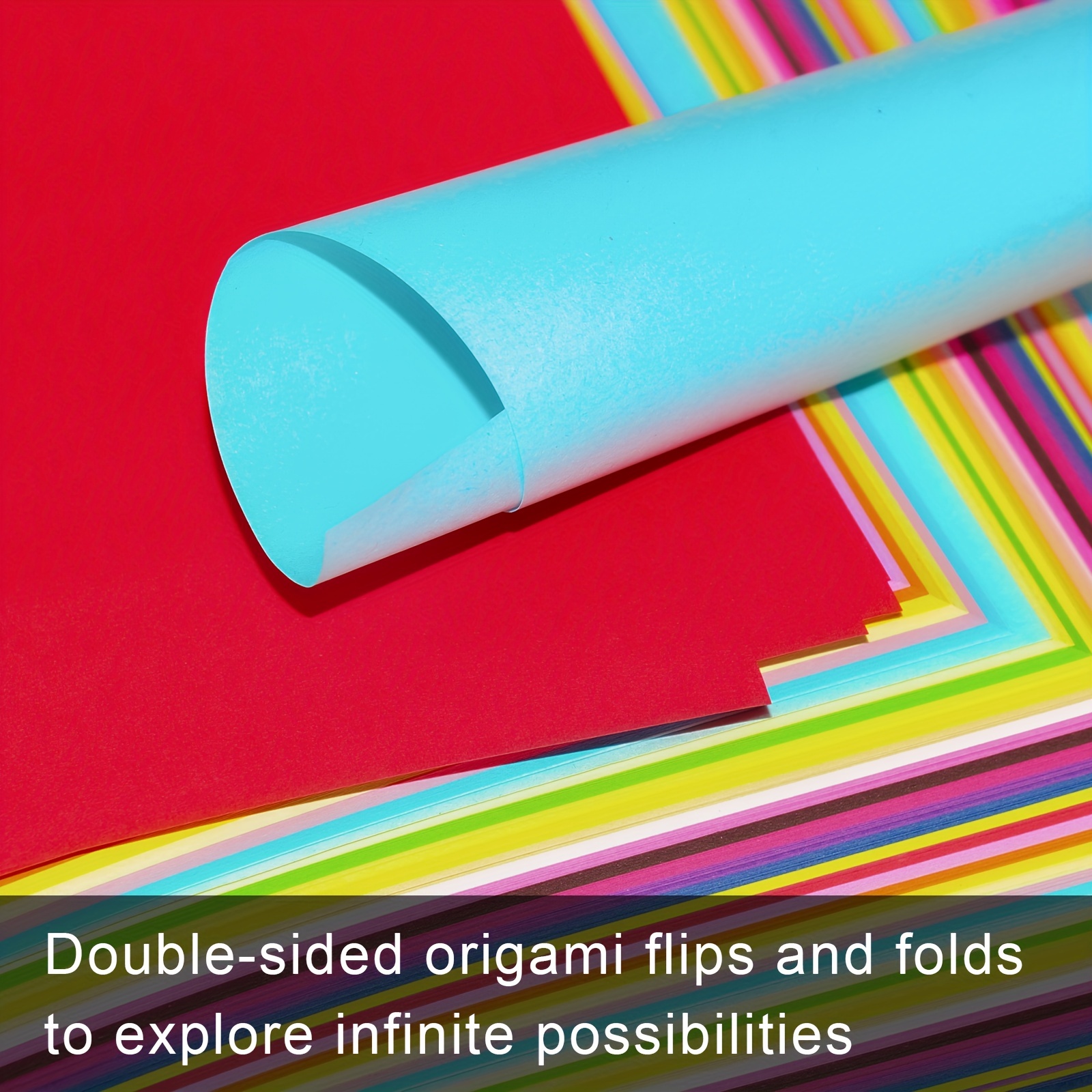 Origami Foil Paper Multi Color Pack, Metallic Folding Paper, 10 Colors,  15x15cm 6x6 pick 20 or 80 Sheets 
