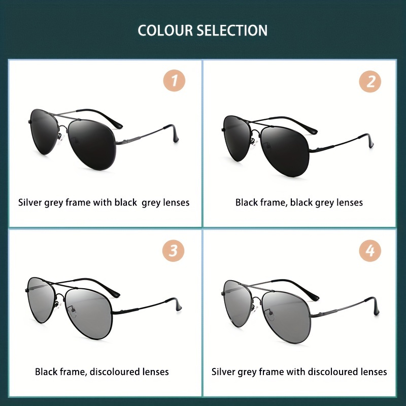 Premium Cool Polarized Photochromic Sunglasses Memory Titanium Frame For  Men Women Outdoor Sports Party Vacation Travel Driving Fishing Supply Photo  Prop Ideal Choice For Gifts With Full Package Set