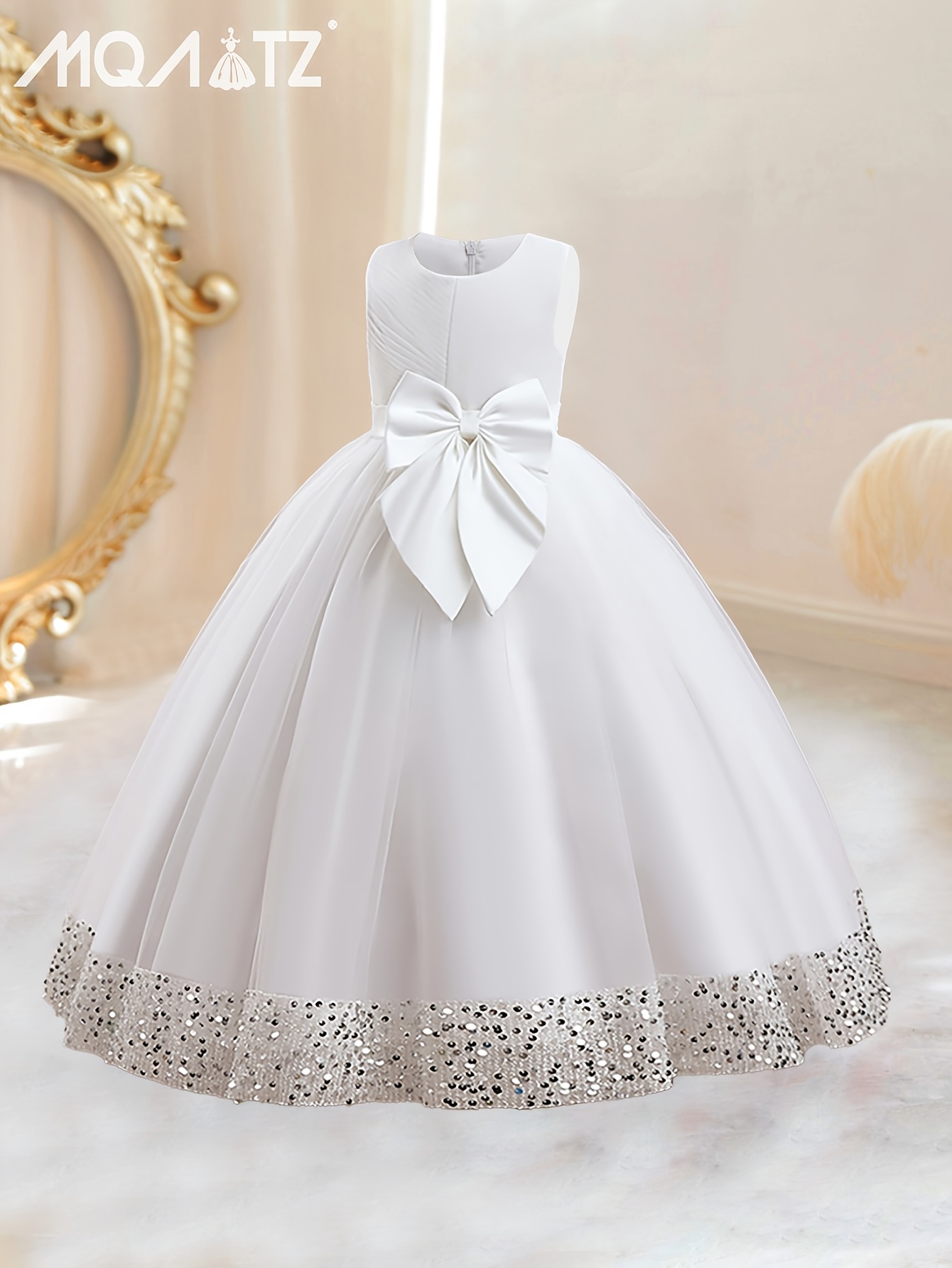 Vestidos De Princesa De Tul Con Lentejuela Para Niñas - Temu