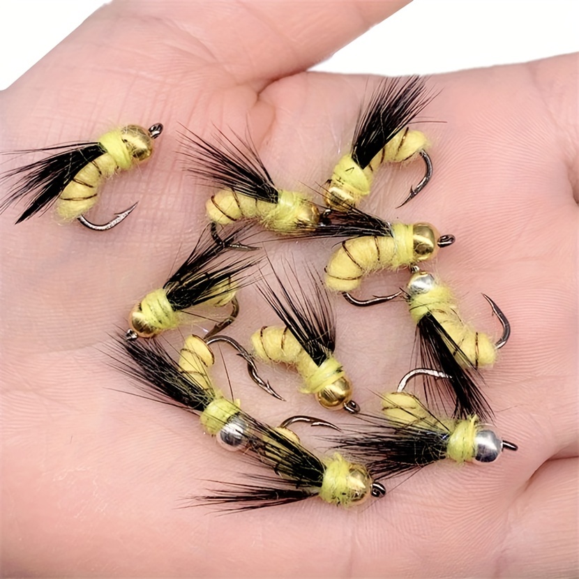 40pcs Fly Fishing Lure Artificial Bait Fly Lures Insect Lures+ Hook Fishing  Accs