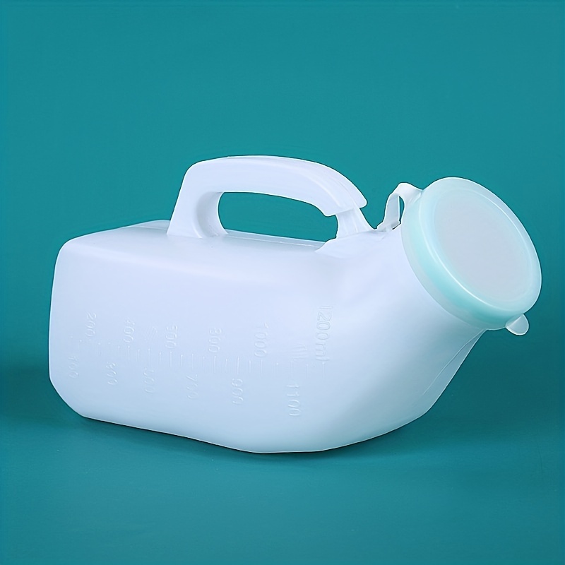Color white Bouteille urinoir Portable pour hommes, 1200ml