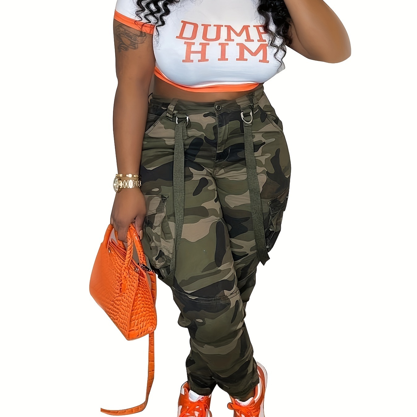 Girl army fatigue cargo on sale pants