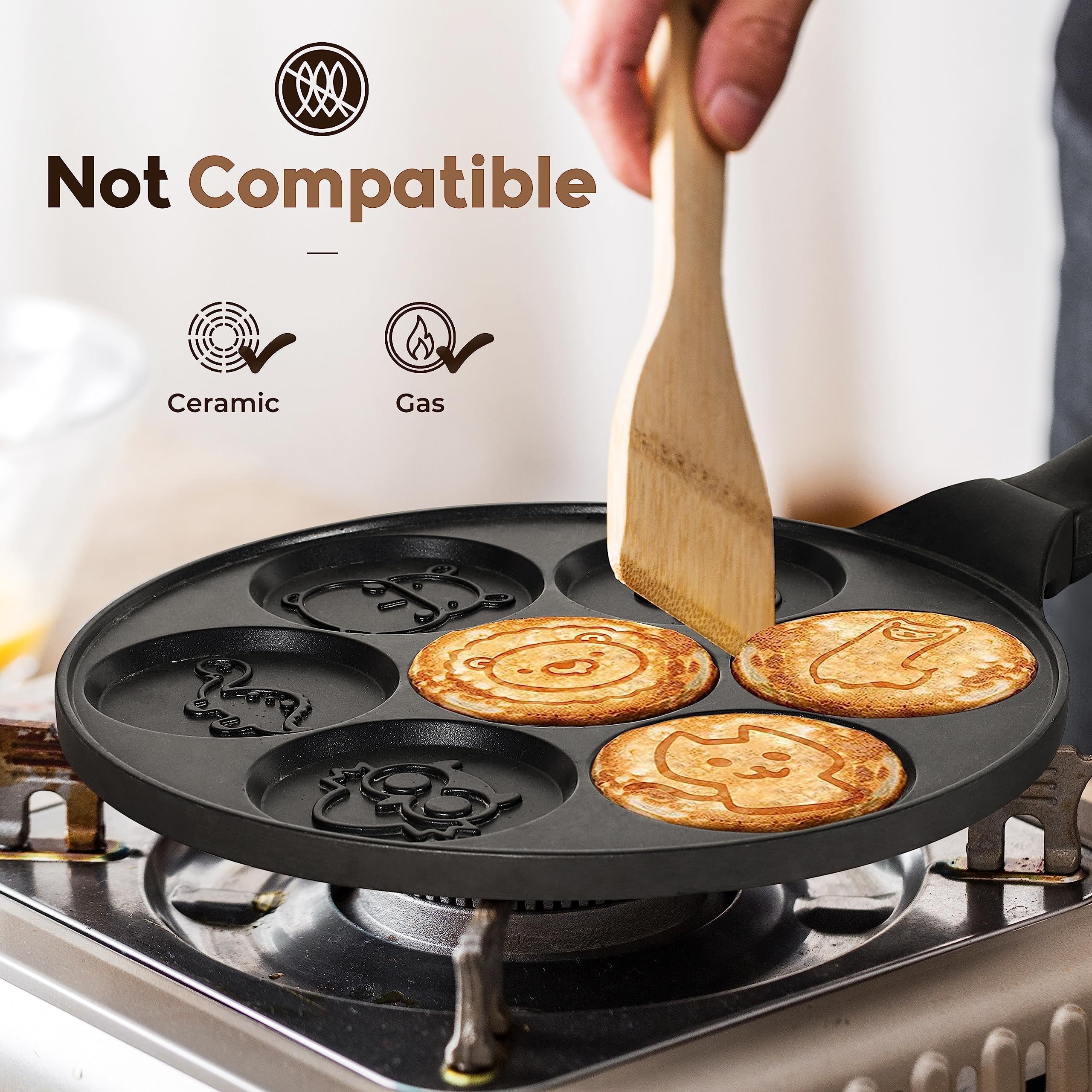 Animal Pancake Pan Non-stick Pancake Griddle Mini Pancake Maker NEW!