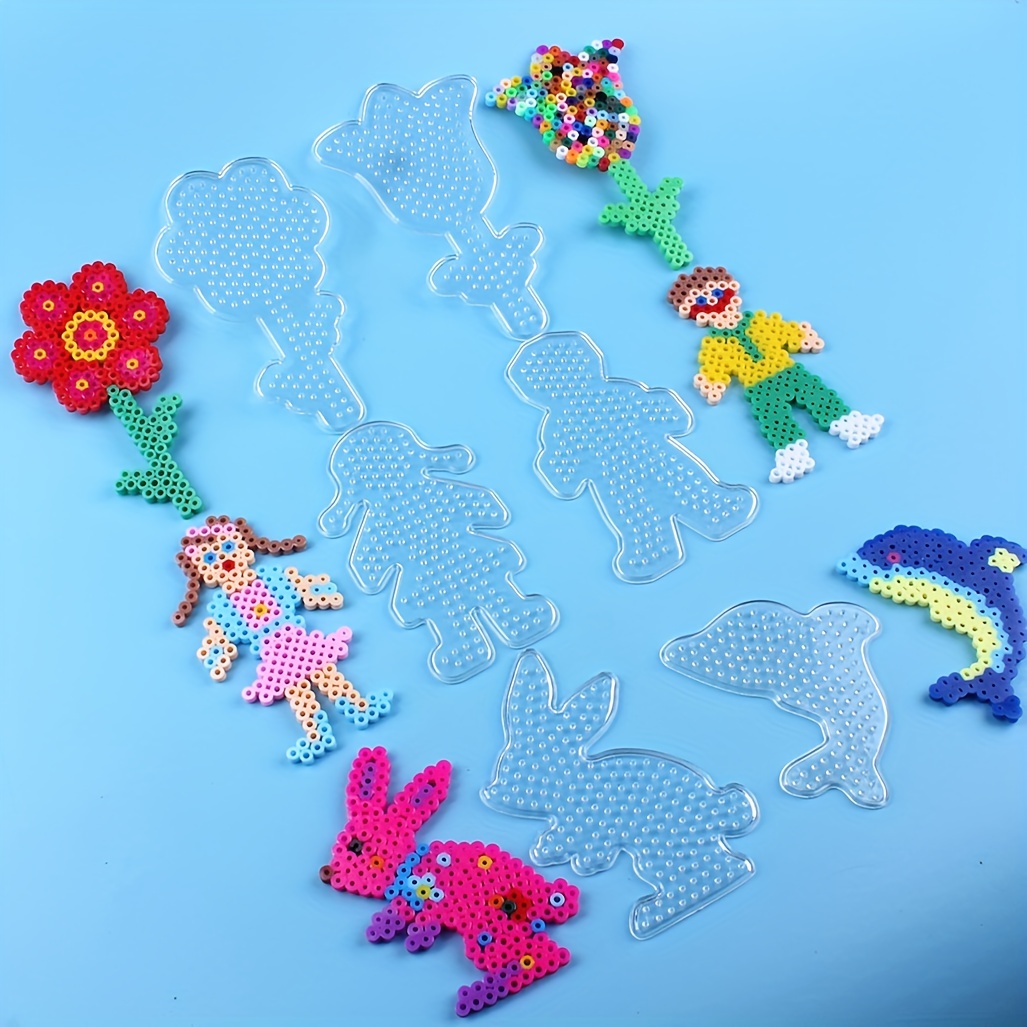 Juego de cuentas para planchar para niños, juguete de perlas hama 3D de  2,6mm, 24 colores, bricolaje, manualidades creativas, regalo