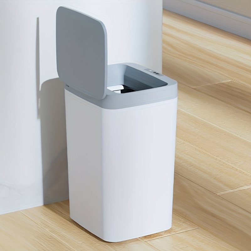 Cubo de basura inteligente con Sensor automático, cubo de basura eléctrico,  cubo de basura para el hogar, cocina, baño, 13l/15l - AliExpress