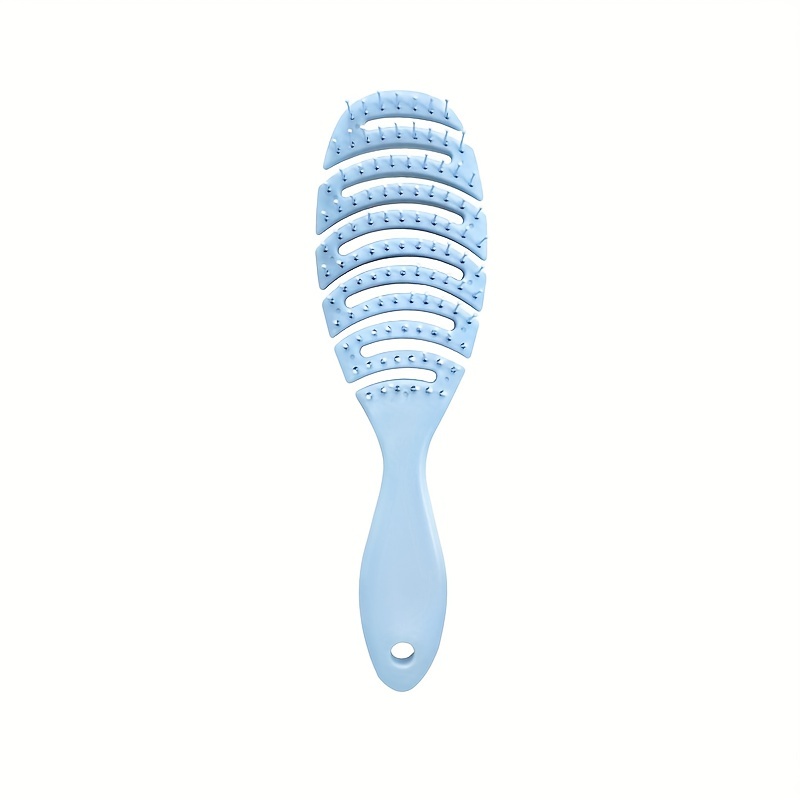 Wet And Dry Dual-use Fluffy Smooth Hair Oval Hollow Comb