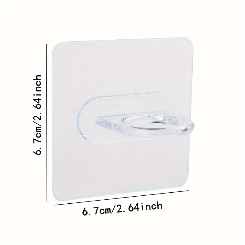 Transparent Round Ring Plastic Hooks Self adhesive Storage - Temu