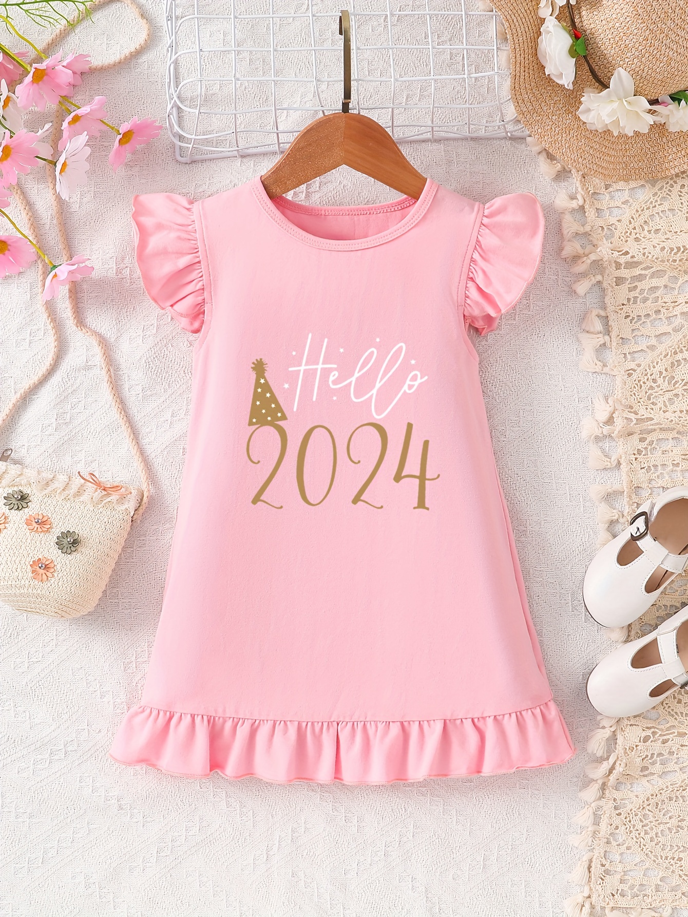 2024 New Baby Girls Toddlers Summer Fashion Skin friendly - Temu