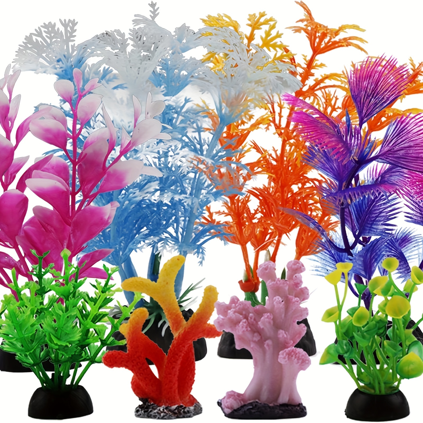 Unique Bargains 1 Pcs Colorful Faux Coral Reef Decor for Aquarium