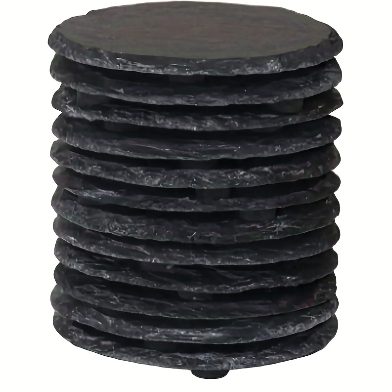 Slate Coaster Sets Square Round Slate Coasters Heat Temu Canada