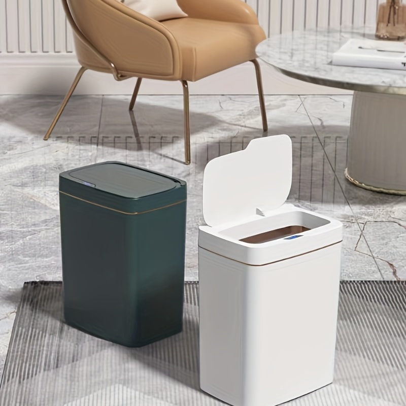 MINI cubo de basura de estilo nórdico para escritorio, papelera pequeña  cuadrada de alta calidad para