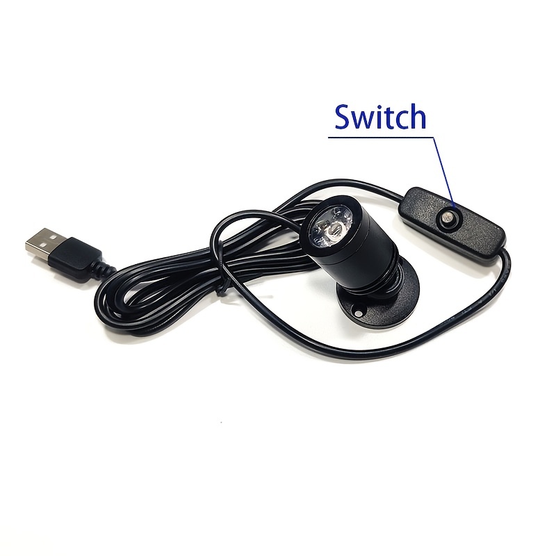 Switched LED Spotlight with USB (12 volt)