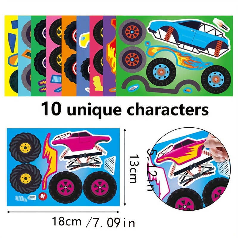 Monster Truck Stickers Truck Car Stickers Car Stickers - Temu