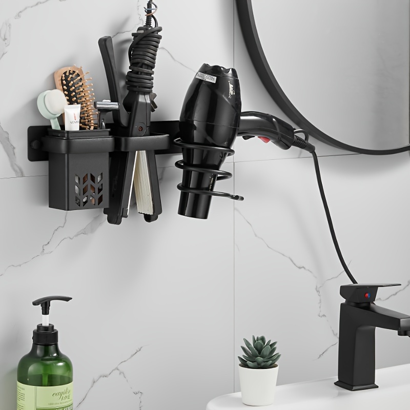 Wall mount hair outlet appliance storage system