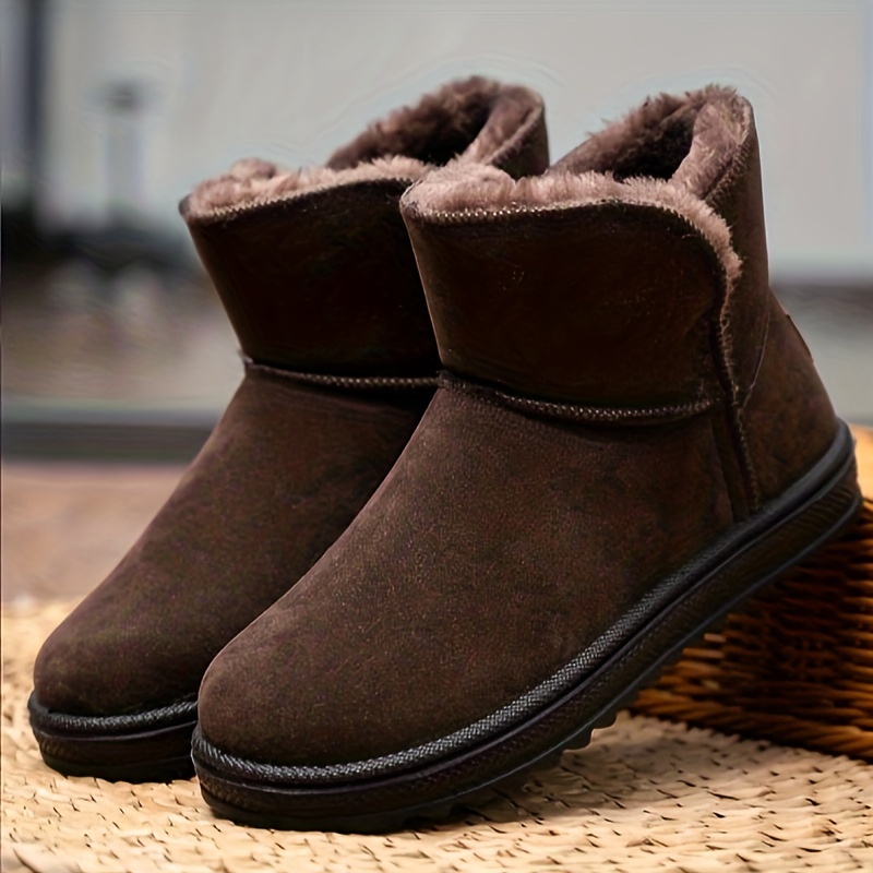 Botas Calentitas Invierno Botas Nieve Forro Piel Sintética Mujer