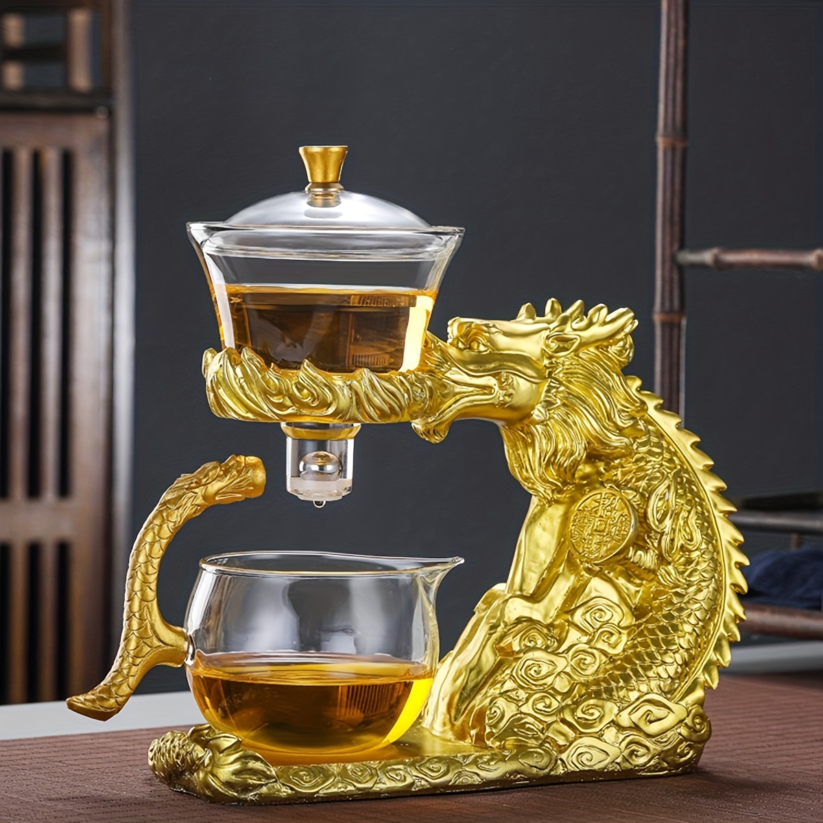 RORA Glass Automatic Lazy Tea Set Magnetic Kungfu Teapot – RORA TEAPOT
