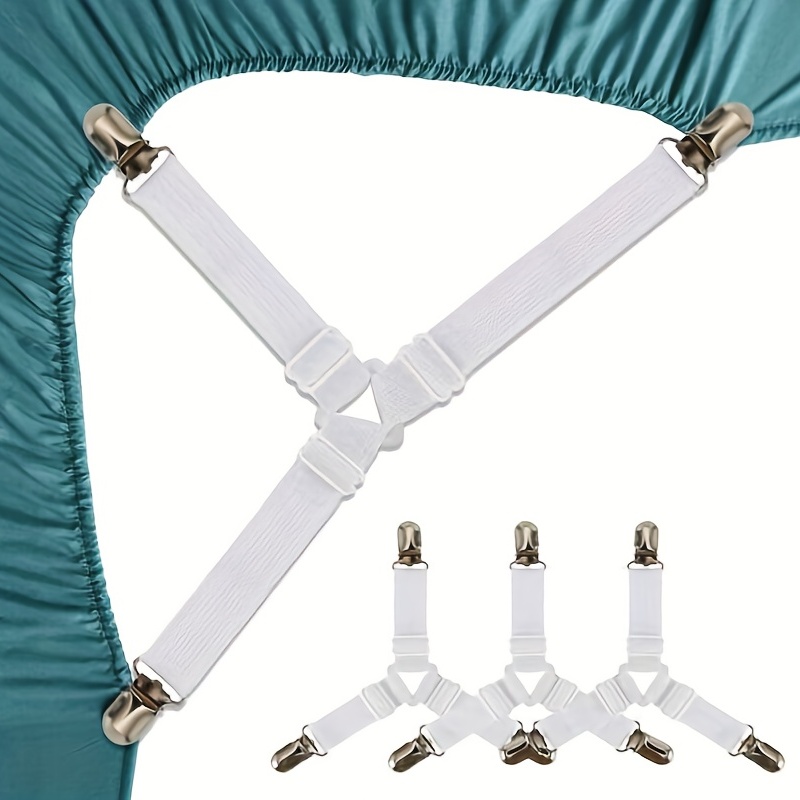 Triangle Bed Sheet Holder Elastic Suspenders Bed Sheet - Temu