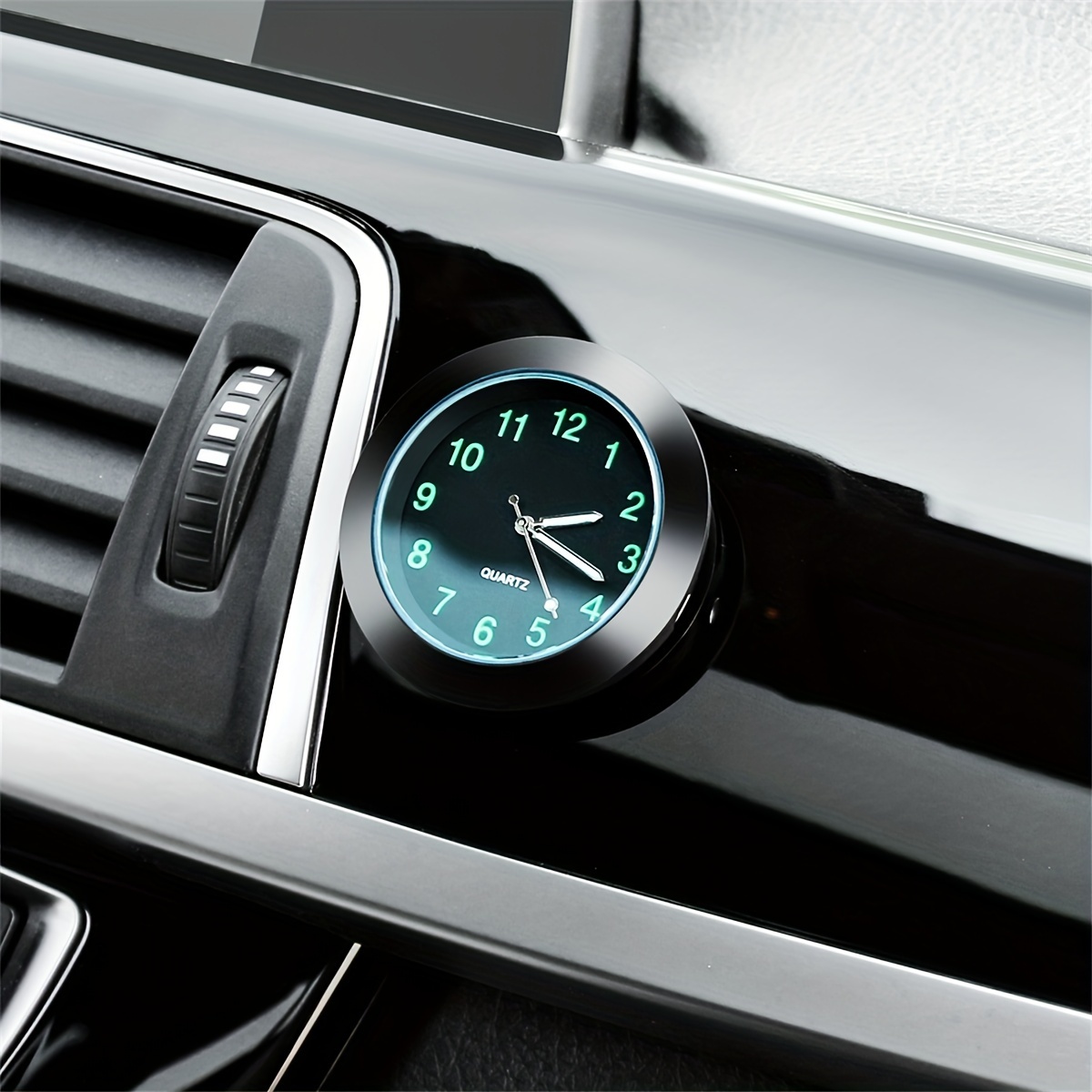 Aufkleben Uhr Dekorative Autouhr Metall Autouhr Digitale Autouhr für Dekor