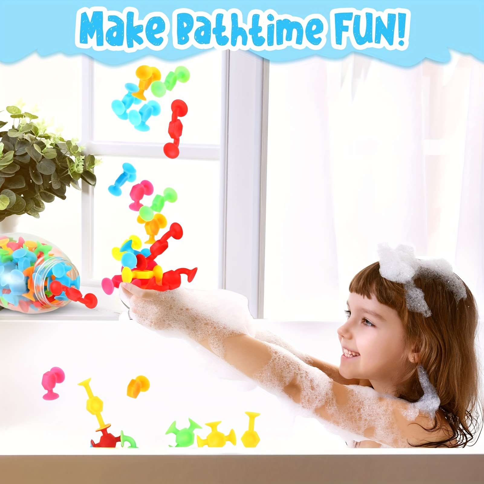 Suction Toys Silicone Sucker Toys Baby Bath Toys Sensory - Temu